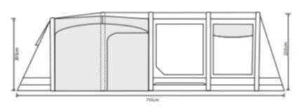 Outdoor Revolution Airedale 7.0SE Tent Bundle (2023) 4 Outdoor Revolution Airedale 7.0SE Tent Bundle (2023) - Image 2