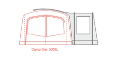 Outdoor Revolution Camp Star Side Porch (500xl, 600, 700) (2022) -Outdoor Revolution Shop campstar side porch floorplan 3 1