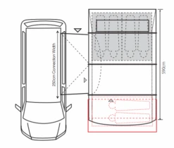 Outdoor Revolution Cayman Cacos Air SL Mid Awning (210-255cm) -Outdoor Revolution Shop cayman cacos sl fl