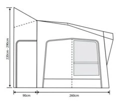 Outdoor Revolution Esprit Pro X 350M Awning (220-290cm) -Outdoor Revolution Shop esprit 350 x fl1