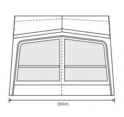 Outdoor Revolution Esprit Pro X 330 Premium Caravan Air Awning -Outdoor Revolution Shop floorplan 3